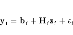 y_t = b_t + H_t z_t + \epsilon_t