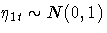 \eta_{1t} \sim N(0,1)