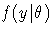 f(y|\theta)