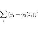 \sum_i (y_i - \gamma_2(t_i))^2