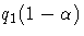 q_1(1-\alpha)