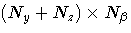 (N_y + N_z) x N_\beta