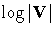 \log|{V}|