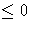  \leq 0