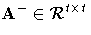 A^-\in{\cal R}^{t x t}