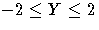 -2 \leq Y \leq 2