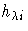 { h_{\lambda i}}