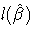 l(\hat{\beta})