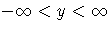 -\infty\lt y\lt\infty
