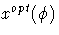 x^{opt}(\phi)