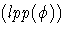 (lpp(\phi))