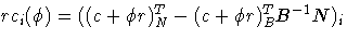  rc_i(\phi)=((c+\phi r)^T_N-
(c+\phi r)^T_BB^{-1}N)_i