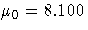 \mu_{0}=8.100