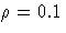\rho = 0.1