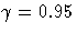 \gamma = 0.95
