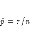 \hat{p} = r/n