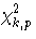 \chi^2_{k,p}