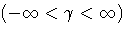 (-\infty \lt \gamma \lt \infty)