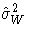 \hat{\sigma}^2_{W}