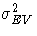 \sigma_{EV}^2