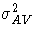 \sigma_{AV}^2