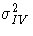 \sigma_{IV}^2