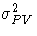 \sigma_{PV}^2