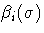 \beta_i(\sigma)