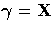 {\gamma}= X