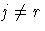 j\ne r