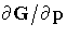 \partial G / \partial p