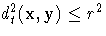 d_t^2(x,y) \leq r^2