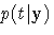 p(t|{y})