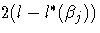 2(l-l^*(\beta_j))