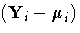 (\bdY - \bdmu)