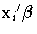 {x_{i}}'{{\beta}}