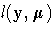 l(y, {\mu})