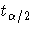 t_{\alpha/2}