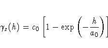 \gamma_z(h) = 
c_0[1-\exp(-\frac{h}{a_0})]