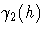 \gamma_2(h)