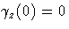 \gamma_z(0)=0