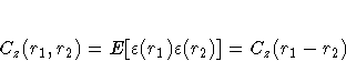 C_z(r_1,r_2)
= E[\varepsilon(r_1)\varepsilon(r_2)]
= C_z(r_1-r_2)