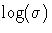 \log(\sigma)