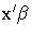 {x^' \beta}