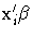 x_{i}^'{\beta}