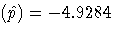 (\hat{p})=-4.9284