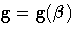 g=g({\beta})