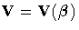 V=V({\beta})