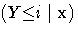 (Y{\leq}i|{x})