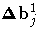 {\Delta}b_j^1